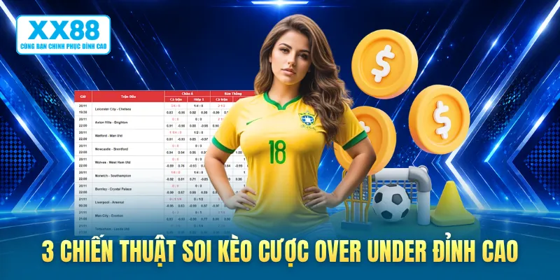 3 chiến thuật soi kèo cược over under đỉnh cao