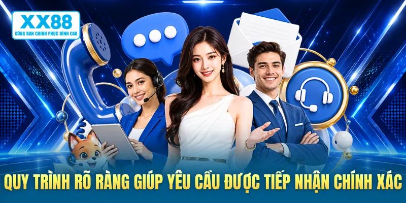 Quy trình rõ ràng giúp yêu cầu được tiếp nhận chính xác