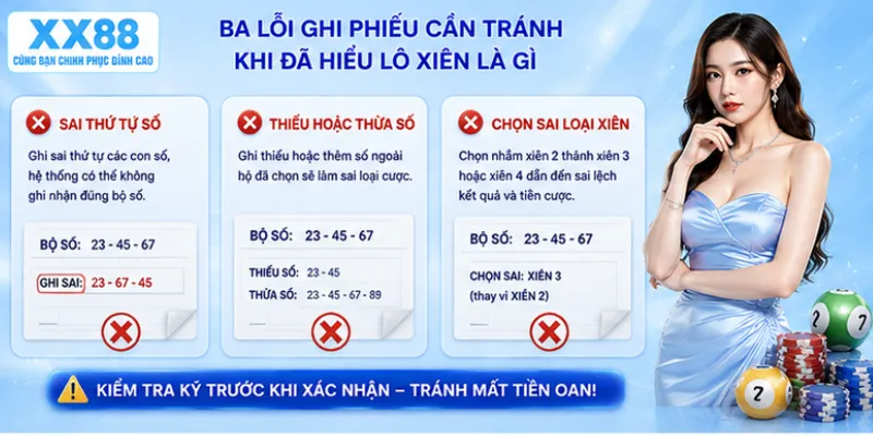 Ba lỗi ghi phiếu cần tránh khi đã hiểu lô xiên là gì