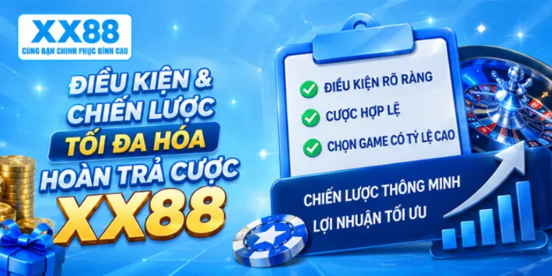 Điều kiện và chiến lược tối đa hóa hoàn trả cược XX88